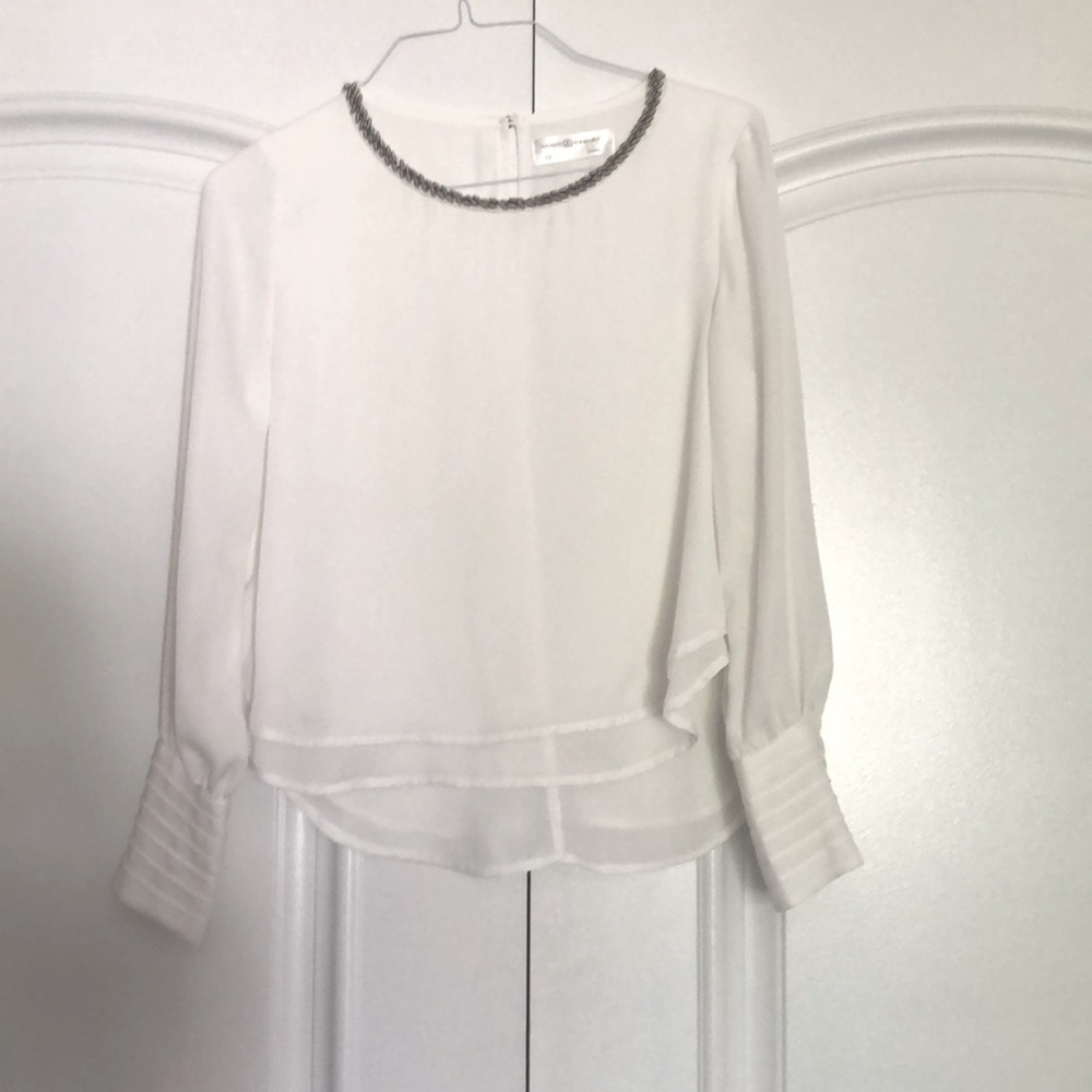 Light worn Haight Ashbury white blouse